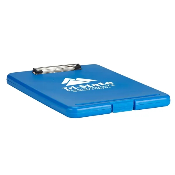 Plastic storage clipboard with 1 color silkscreen imprint on 1 location... from ASI 37218 Athena Promo (tm)