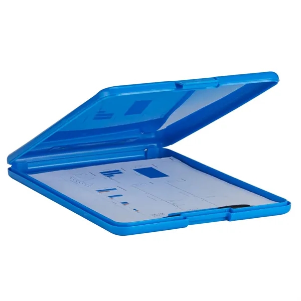 Plastic storage clipboard with 1 color silkscreen imprint on 1 location... from ASI 37218 Athena Promo (tm)