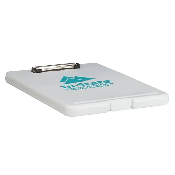 Plastic storage clipboard with 1 color silkscreen imprint on 1 location... from ASI 37218 Athena Promo (tm)
