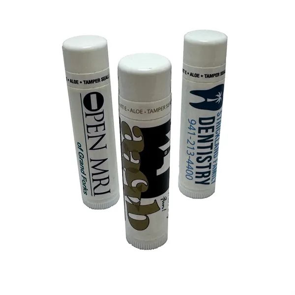 Promotional lip balm, offered in a variety of flavors.... from ASI 57956 Graphco line