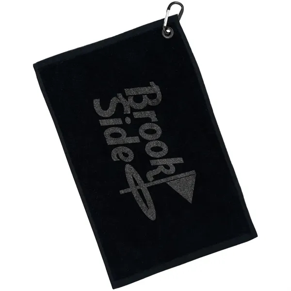 18" x 11" terry velour white golf towel with grommet and... from ASI 39552 BEL Promo