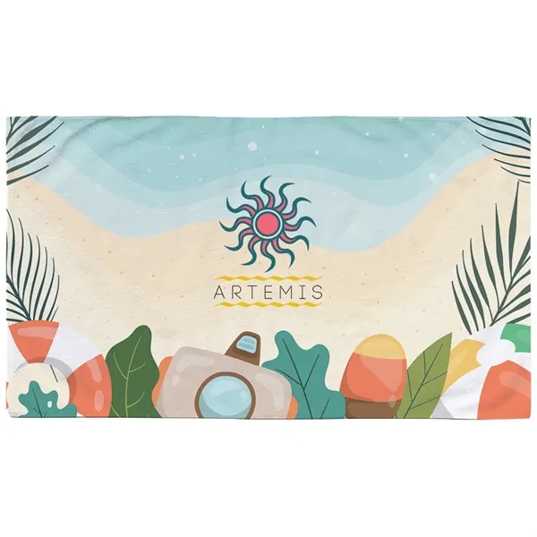 60" x 35" beach towel with dye sublimation printing.... from ASI 39552 BEL Promo