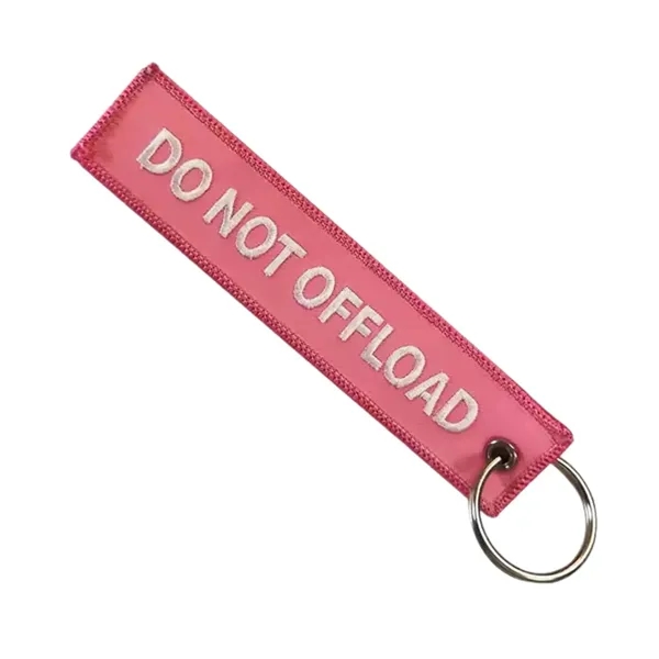 Embroidered keychain with metal ring plus 1 color embroidery on both... from ASI 37218 Athena Promo (tm)