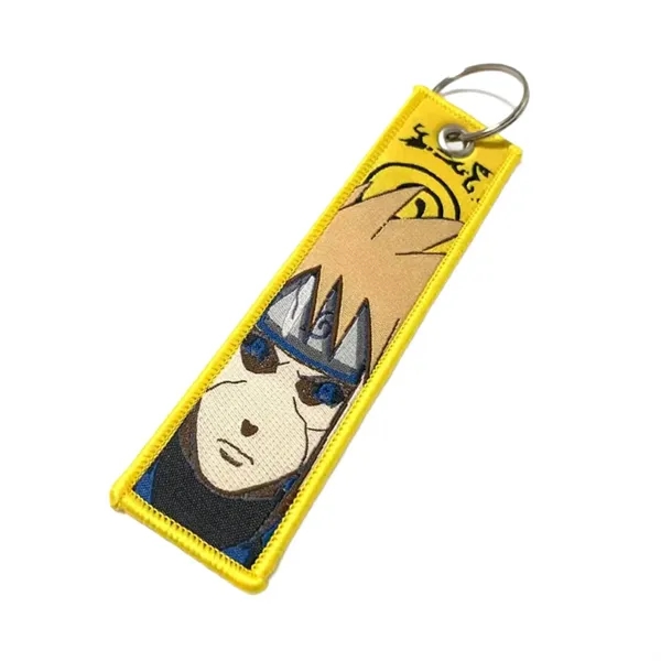 Woven keychain with metal ring plus 1 color woven on both... from ASI 37218 Athena Promo (tm)