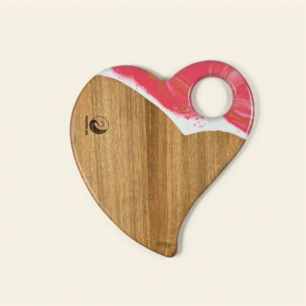 Spread the love with this handcrafted, heart-shaped board. Made from acacia... from ASI 93986 Visions/Awardcraft