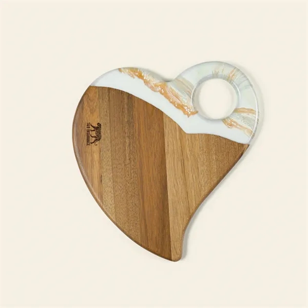 Spread the love with this handcrafted, heart-shaped board. Made from acacia... from ASI 93986 Visions/Awardcraft