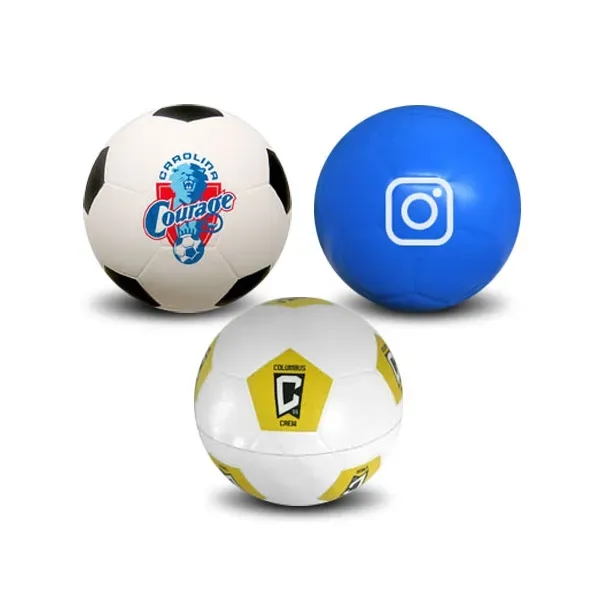 Customizable 2.5" Urethane micro-sized foam soccer ball in assorted colors.... from ASI 68207 MAC Specialties Ltd / Sport Products