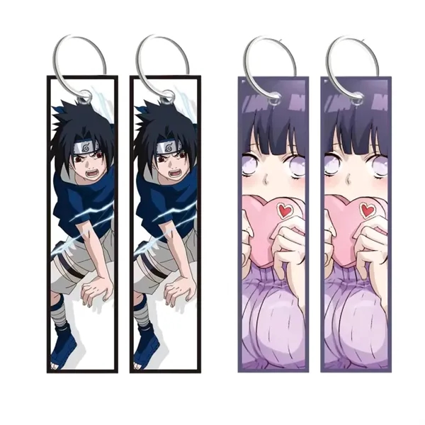 Full color fabric keychain with metal ring plus full color heat... from ASI 37218 Athena Promo (tm)