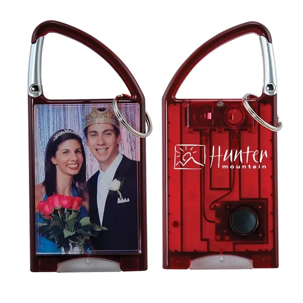 Carabiner snap-in photo flashlight key tag.... from ASI 62190 Illini