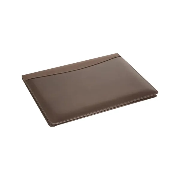 Glazed bonded calfskin portfolio with a faux suede spine, 3 inner... from ASI 79530 Prime Line