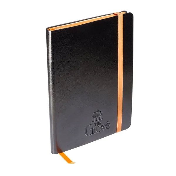 Faux leather cover journal with 96 ruled pages, elastic loop closure,... from ASI 79530 Prime Line