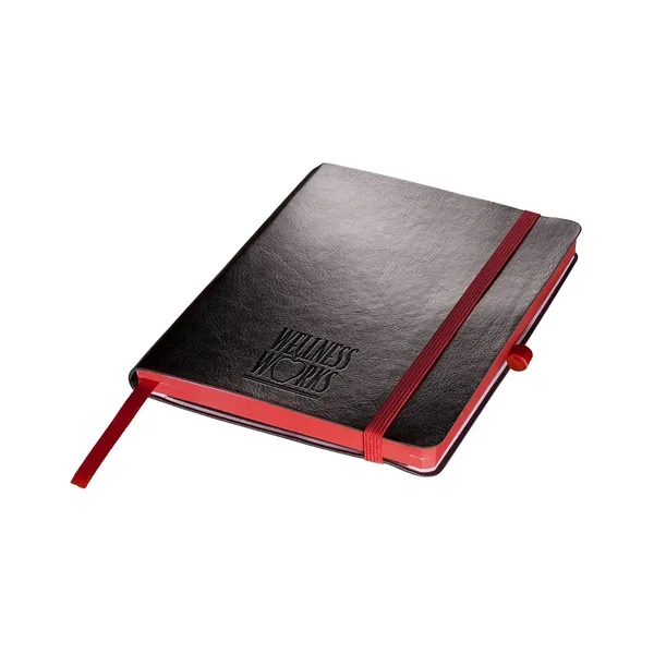 Faux leather cover journal with 96 ruled pages, elastic loop closure,... from ASI 79530 Prime Line