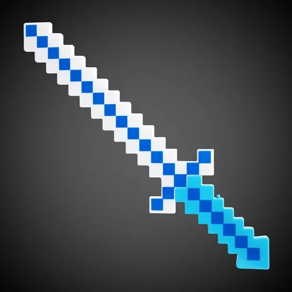 24" blue pixel sword with LED lights.... from ASI 42016 Brighter Promotions Inc