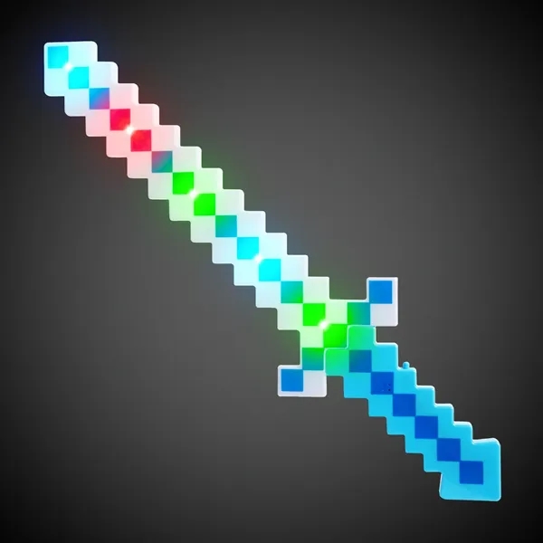 24" blue pixel sword with LED lights.... from ASI 42016 Brighter Promotions Inc
