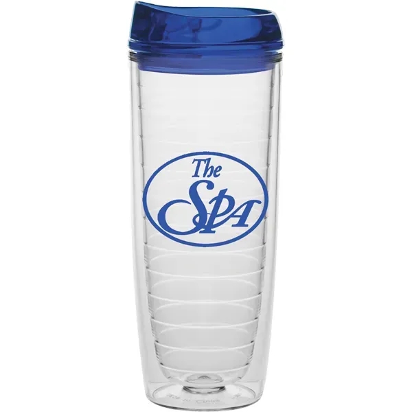 20 oz. Cozy cup collection tumbler with push on, thumb slide... from ASI 71920 Moderne Glass Company Inc