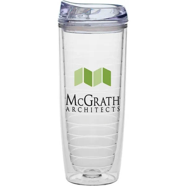 20 oz. Cozy cup collection tumbler with push on, thumb slide... from ASI 71920 Moderne Glass Company Inc