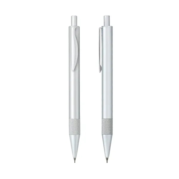 Solid brass barrel pencil with textured grip... from ASI 31517 Admart Products / Admart Line