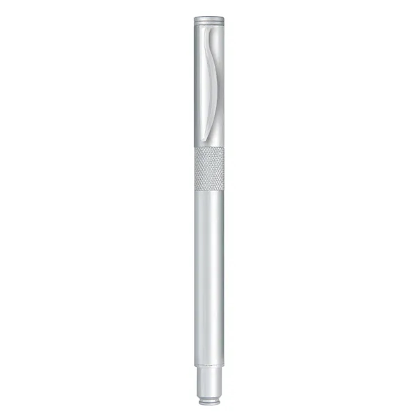 Solid brass barrel rollerball pen with textured grip.... from ASI 31517 Admart Products / Admart Line