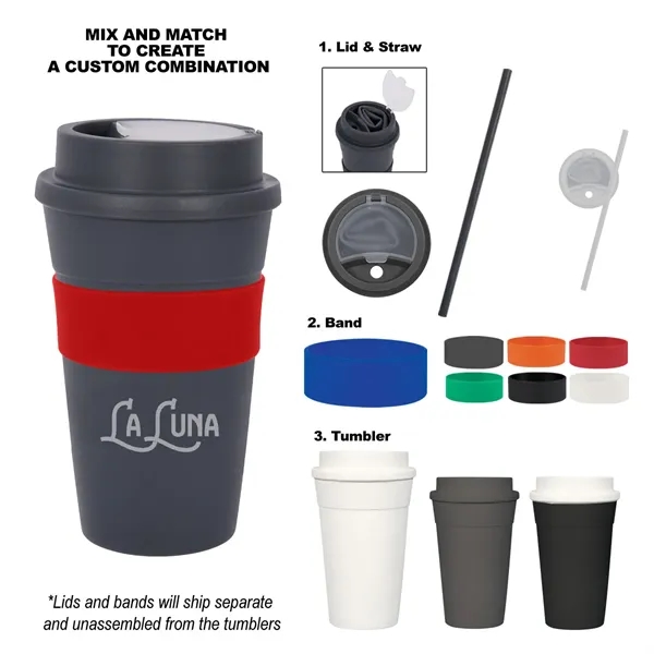 16 oz. travel tumbler with straw for storing a delicious drink... from ASI 61125 Hit Promotional Products / Hit®