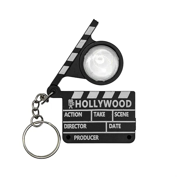 Hollywood style clapboard keychain with split ring keychain.... from ASI 34415 Alpi International LTD