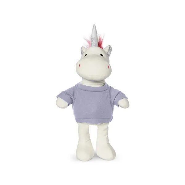 5.25" x 15" x 3.25" 100% polyester plush unicorn with customizable... from ASI 79530 Prime Line