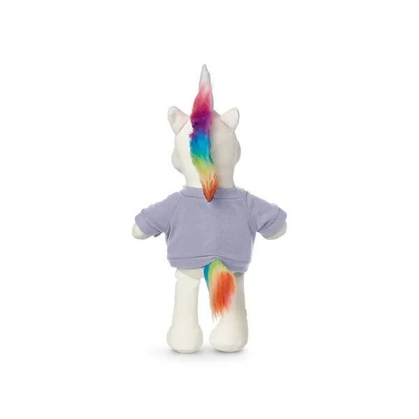 5.25" x 15" x 3.25" 100% polyester plush unicorn with customizable... from ASI 79530 Prime Line