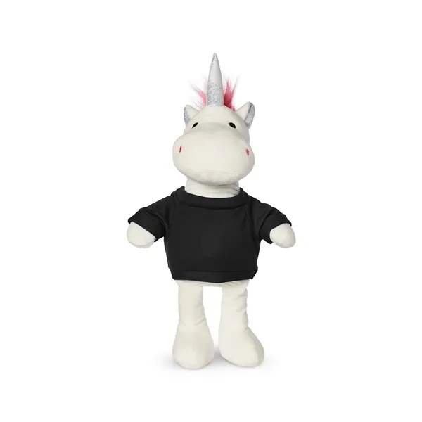 5.25" x 15" x 3.25" 100% polyester plush unicorn with customizable... from ASI 79530 Prime Line