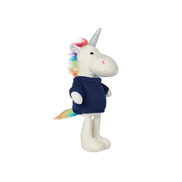 5.25" x 15" x 3.25" 100% polyester plush unicorn with customizable... from ASI 79530 Prime Line