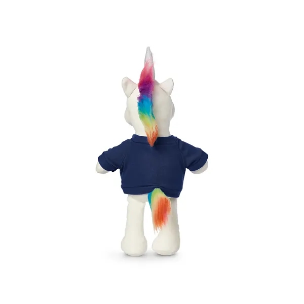 5.25" x 15" x 3.25" 100% polyester plush unicorn with customizable... from ASI 79530 Prime Line