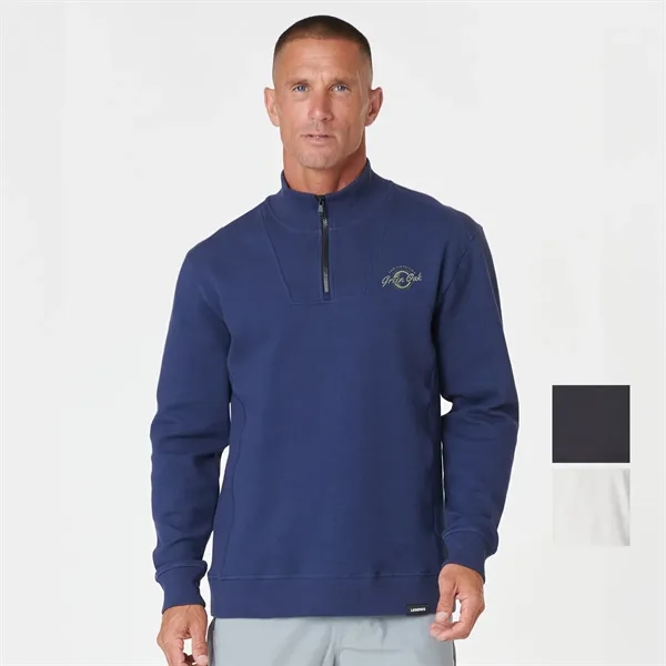 Mid-weight cotton knit quarter-zip with branded zipper pull.... from ASI 61125 Hit Promotional Products / Hit®
