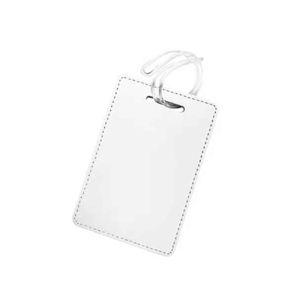 Vibrant sublimated luggage tag: 2.8" W x 4.1" H. PU face,... from ASI 92980 WOV-IN® / Universal Strap/Wov-In Line