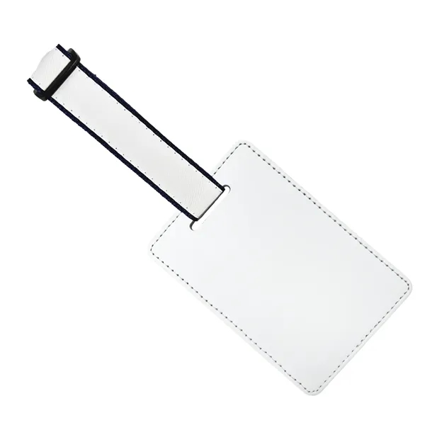 Elevate travel style with our Full Color Sublimated Luggage Tag. PU... from ASI 92980 WOV-IN® / Universal Strap/Wov-In Line