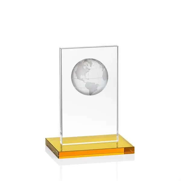 This illustrious Starfire Crystal award stands upright on an elegant Amber... from ASI 84592 St Regis Group / St Regis