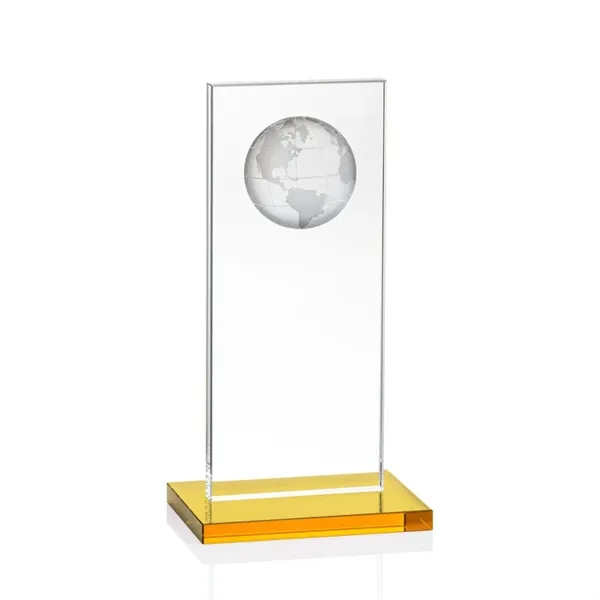 This illustrious Starfire Crystal award stands upright on an elegant Amber... from ASI 84592 St Regis Group / St Regis