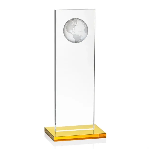 This illustrious Starfire Crystal award stands upright on an elegant Amber... from ASI 84592 St Regis Group / St Regis