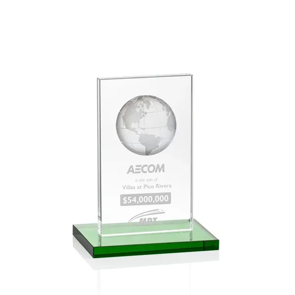 This illustrious Starfire Crystal award stands upright on an elegant Emerald... from ASI 84592 St Regis Group / St Regis