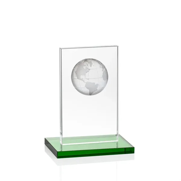 This illustrious Starfire Crystal award stands upright on an elegant Emerald... from ASI 84592 St Regis Group / St Regis