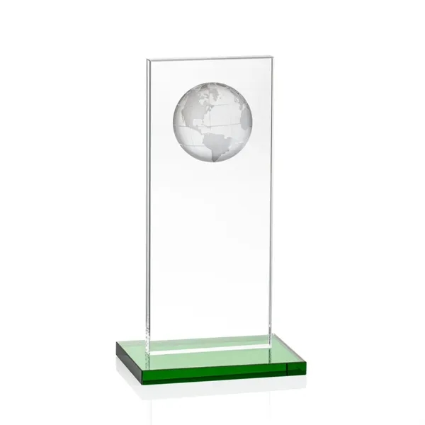 This illustrious Starfire Crystal award stands upright on an elegant Emerald... from ASI 84592 St Regis Group / St Regis