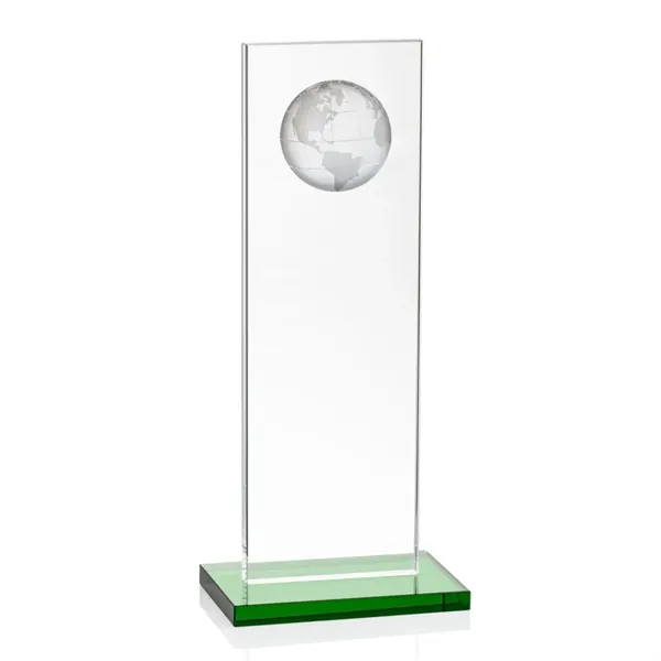 This illustrious Starfire Crystal award stands upright on an elegant Emerald... from ASI 84592 St Regis Group / St Regis
