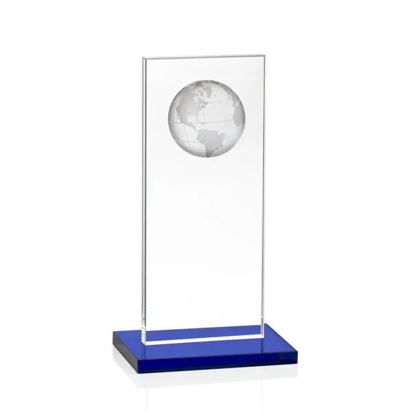 This illustrious Starfire Crystal award stands upright on an elegant Sapphire... from ASI 84592 St Regis Group / St Regis