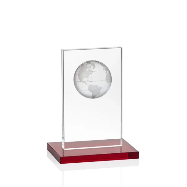 This illustrious Starfire Crystal award stands upright on an elegant Ruby... from ASI 84592 St Regis Group / St Regis