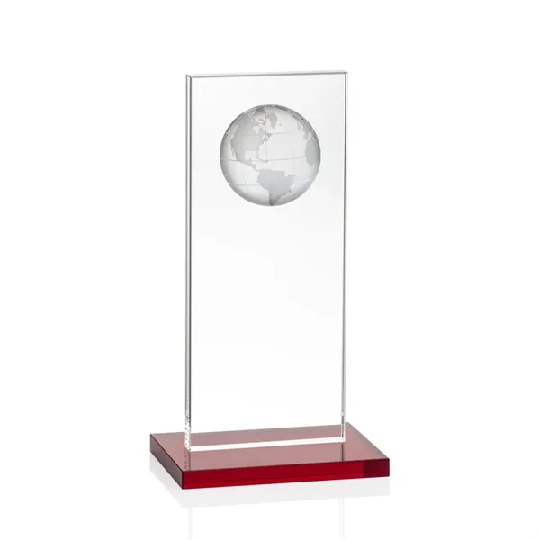 This illustrious Starfire Crystal award stands upright on an elegant Ruby... from ASI 84592 St Regis Group / St Regis