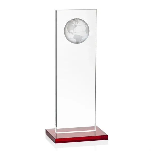 This illustrious Starfire Crystal award stands upright on an elegant Ruby... from ASI 84592 St Regis Group / St Regis