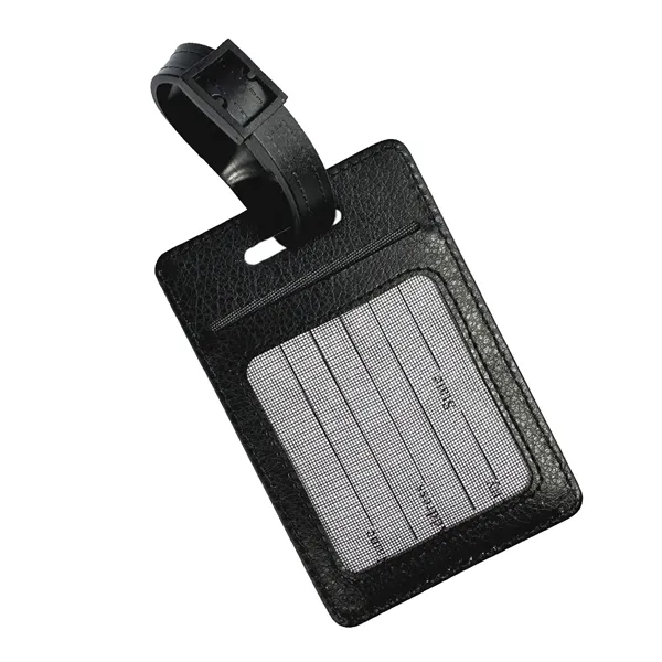 Vibrant sublimated luggage tag: 2.8" W x 4.1" H. PU face,... from ASI 92980 WOV-IN® / Universal Strap/Wov-In Line