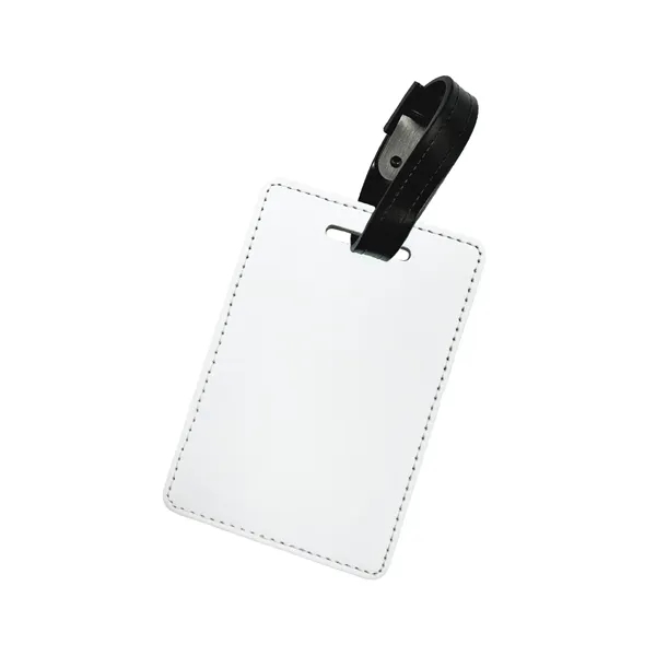 Vibrant sublimated luggage tag: 2.8" W x 4.1" H. PU face,... from ASI 92980 WOV-IN® / Universal Strap/Wov-In Line