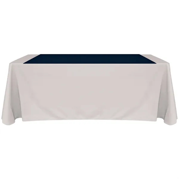 60" x 60" full color display polyester table runner drapes over... from ASI 80228 Quinn