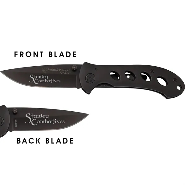 Stainless steel pocket knife that measures 4" when closed and features... from ASI 46170 Compass Industries Inc