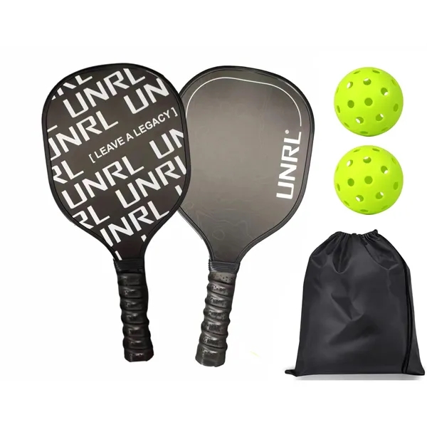 Wood Pickleball Paddle Set of 2 with Balls... from ASI 72657 Active Life Promo / Active Life