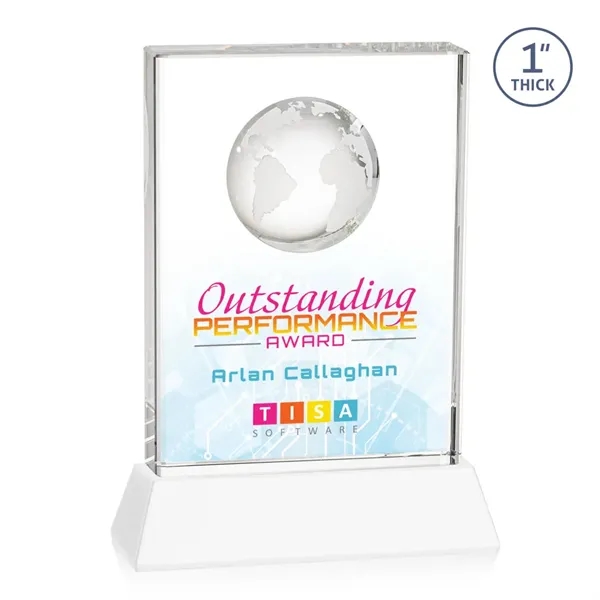 Celebrate global success with our Optical Crystal Ambassador Globe VividPrint™ Award... from ASI 84592 St Regis Group / St Regis