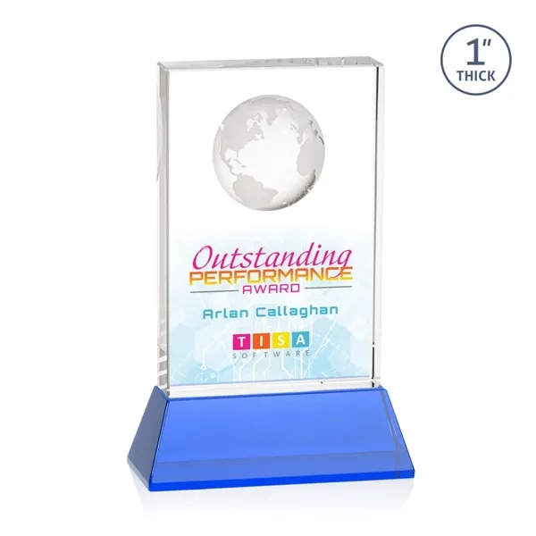 Celebrate global success with our Optical Crystal Ambassador Globe VividPrint™ Award... from ASI 84592 St Regis Group / St Regis